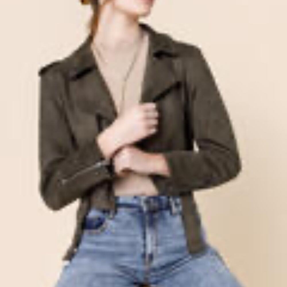 TxS Olive Moto Jacket - M